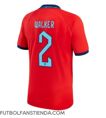 Inglaterra Kyle Walker #2 Segunda Equipación Mundial 2022 Manga Corta